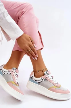 GOE Sneakersy Damskie*Damskie Wygodne Buty Sportowe LL2N4053 Multikolor