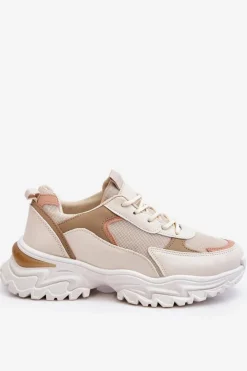 Damskie Boto Damskie Wygodne Buty Sportowe Beżowe Alen