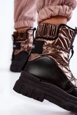 Buty damskie Vinceza Śniegowce Damskie*Damskie Wygodne Śniegowce Brązowo-Czarne Elodia
