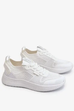 Hot Big Star Shoes Damskie Wygodne Sneakersy Memory Foam System Big Star LL274415 Białe