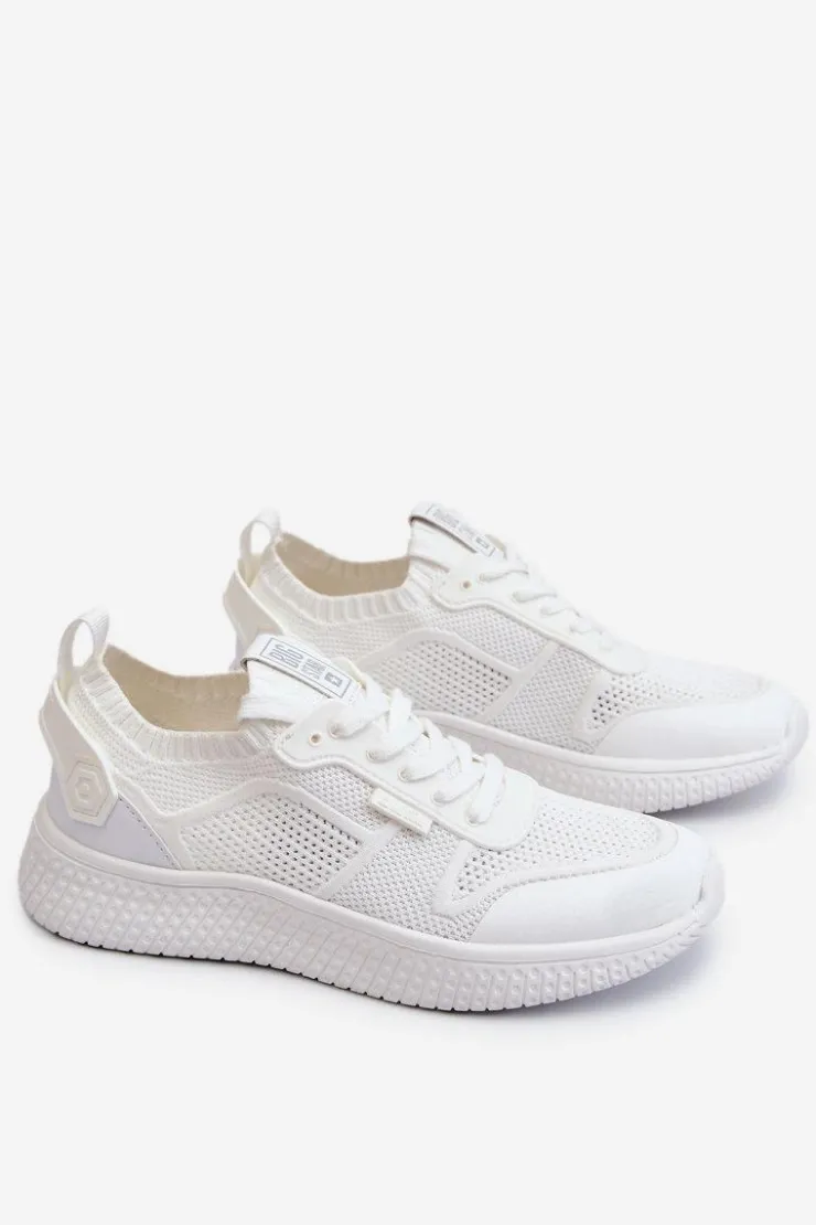 Hot Big Star Shoes Damskie Wygodne Sneakersy Memory Foam System Big Star LL274415 Białe