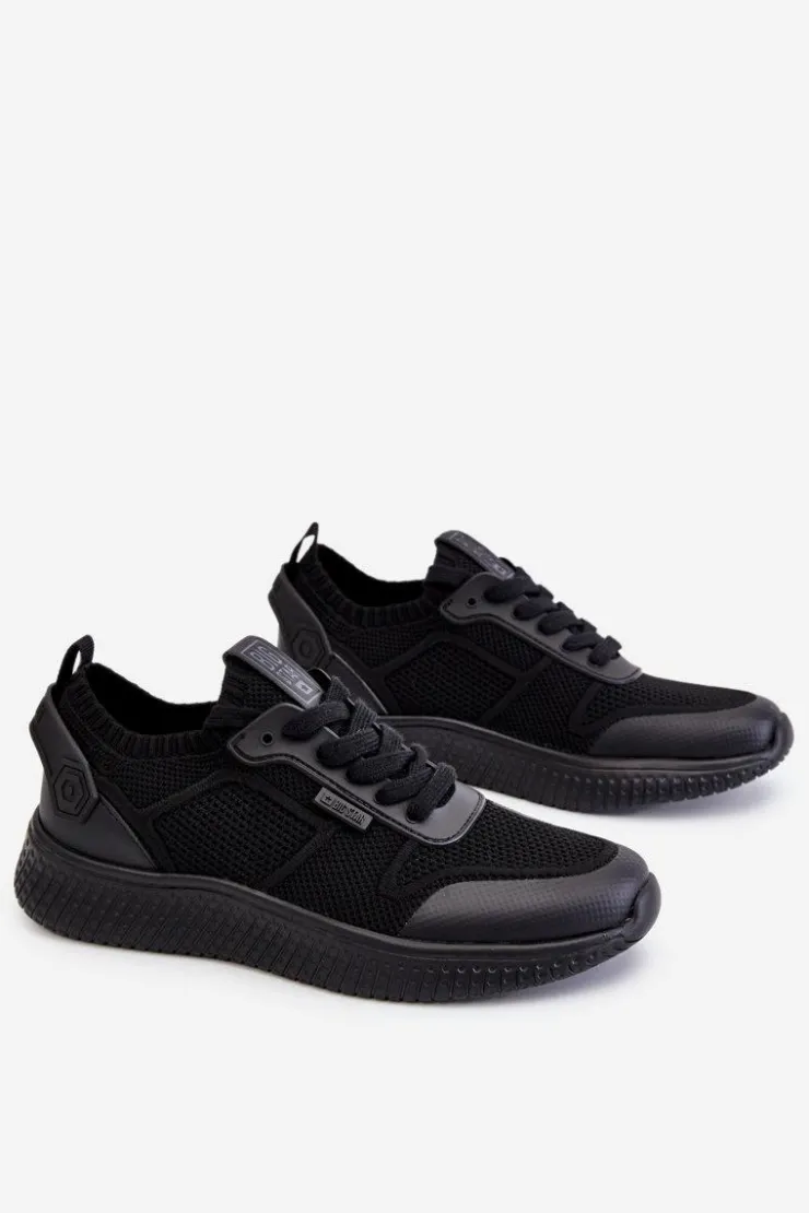 Damskie Big Star Shoes Damskie Wygodne Sneakersy Memory Foam System Big Star LL274414 Czarne