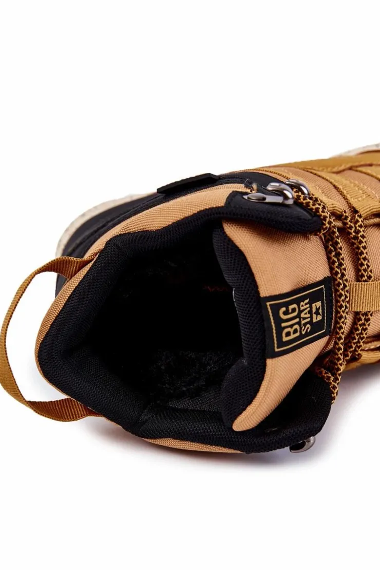 Big Star Shoes Trekkingowe Damskie|Damskie Trapery*Damskie Wysokie Buty Trekkingowe Big Star KK274609 Camel