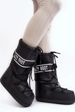 Damskie Boto Damskie Wysokie Śniegowce Czarne Venila