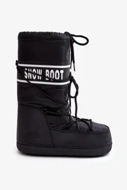 Damskie Boto Damskie Wysokie Śniegowce Czarne Venila