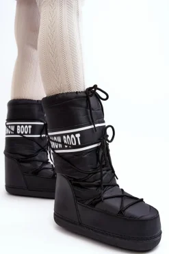 Damskie Boto Damskie Wysokie Śniegowce Czarne Venila