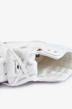 Cross Jeans Trampki Damskie Cross Jeans|Trampki Ocieplane*Damskie Wysokie Trampki KK2R4060C Białe