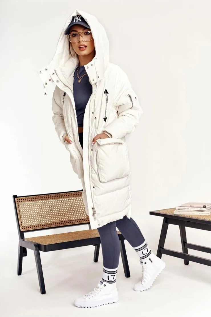 Big Star Shoes Trampki Damskie Big Star|Trampki Damskie Wysokie*Damskie Wysokie Trampki Na Dużej Podeszwie BIG STAR FF274241 Białe Biały