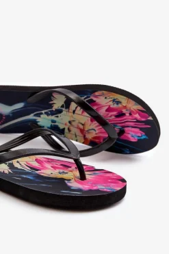 Damskie 4F Damskie Wzorzyste Japonki Klapki RMM00FFLIF138-90S Multikolor