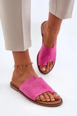 Evento Klapki Damskie Japonki|Klapki Damskie Klasyczne*Damskie Zamszowe Klapki Japonki Fuksja Amite