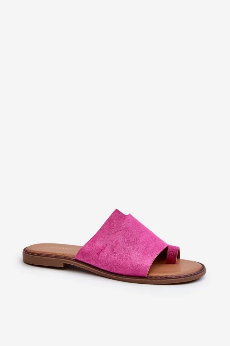 Evento Klapki Damskie Japonki|Klapki Damskie Klasyczne*Damskie Zamszowe Klapki Japonki Fuksja Amite