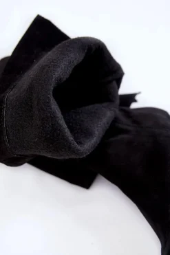 Sale Boto Damskie Zamszowe Kozaki Muszkieterki Lewski 2833 Czarne