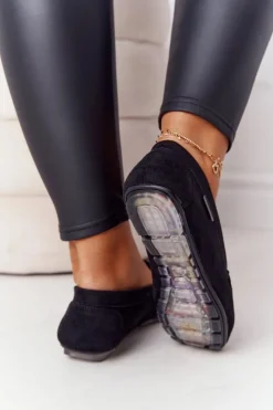 Boto Mokasyny Damskie Zamszowe*Damskie Zamszowe Mokasyny Czarne San Marino