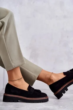 Best Buty damskie Vinceza Damskie Zamszowe Półbuty Na Platformie Czarne Unni