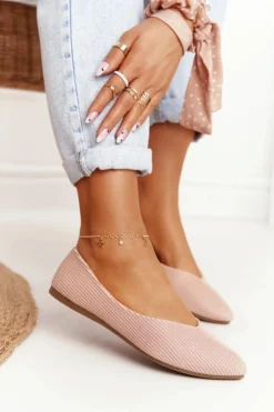 Buty damskie Vinceza Delikatne Baleriny W Szpic Vinceza 2209 Różowe