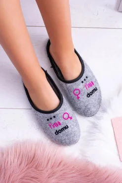 Clearance Boto Dreex Filcowe Damskie Papcie Pani Domu Clara
