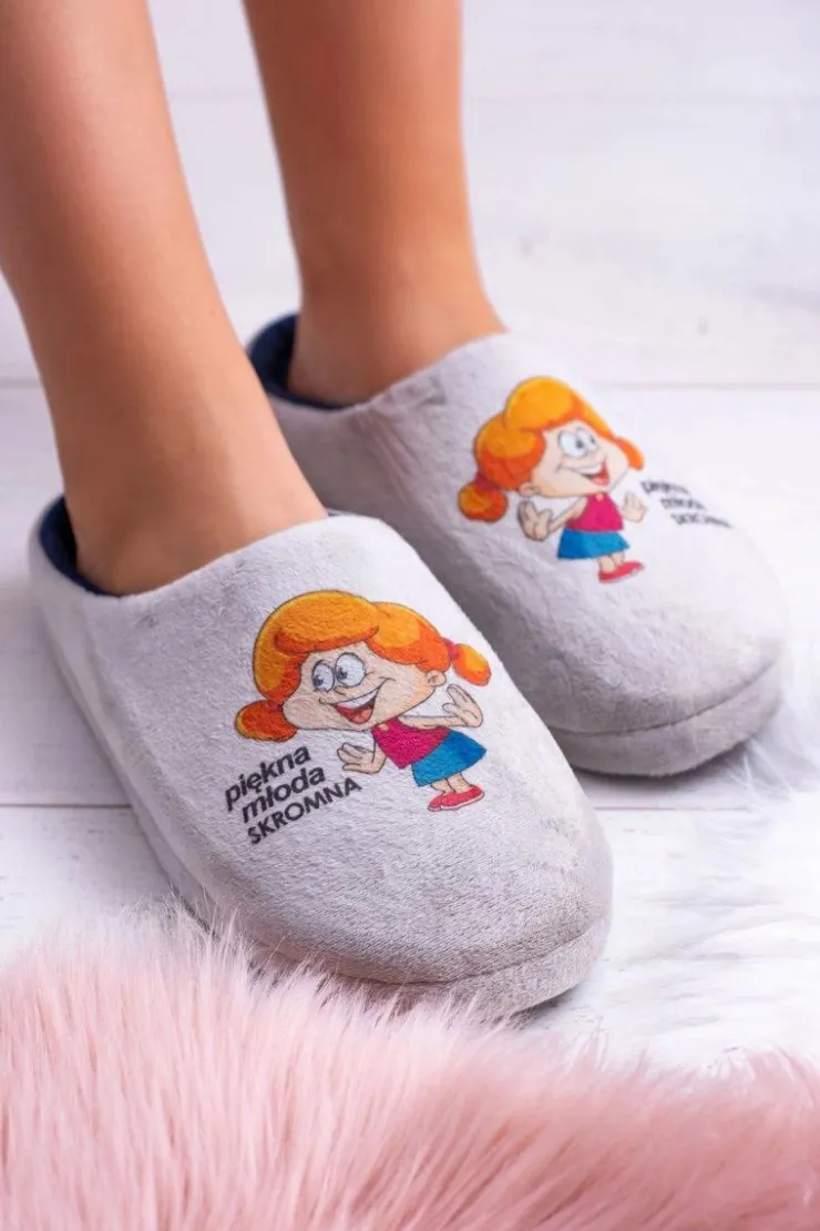 Damskie Boto Dreex Pluszowe Damskie Papcie Piękna Młoda Skromna