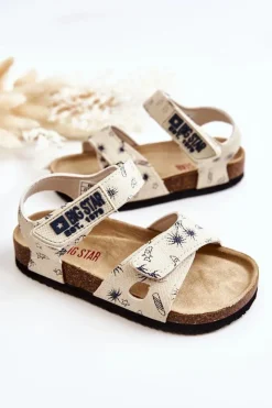 Big Star Shoes Chłopięce|Sandały Big Star*Dziecięce Sandałki Big Star JJ374379 Białe