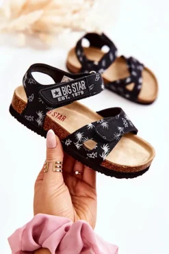 Sale Big Star Shoes Dziecięce Sandałki Big Star JJ374380 Czarne