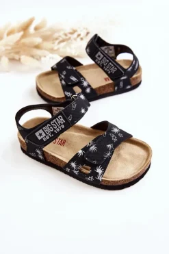 Sale Big Star Shoes Dziecięce Sandałki Big Star JJ374380 Czarne