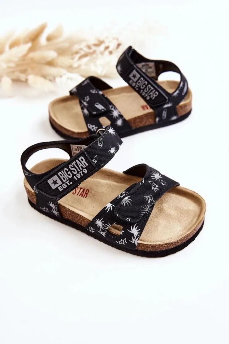 Sale Big Star Shoes Dziecięce Sandałki Big Star JJ374380 Czarne