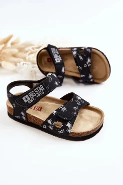 Sale Big Star Shoes Dziecięce Sandałki Big Star JJ374380 Czarne
