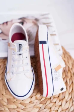 Online Big Star Shoes Dziecięce Trampki Big Star Białe DD374130
