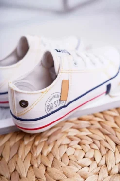 Online Big Star Shoes Dziecięce Trampki Big Star Białe DD374130