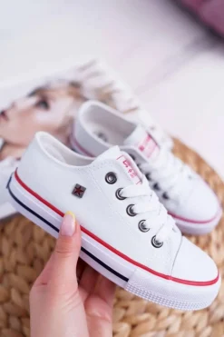 Big Star Shoes Chłopięce|Dziewczęce*Dziecięce Trampki Big Star Klasyczne Białe W374001