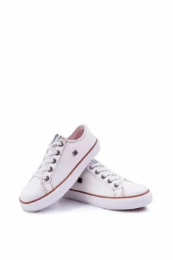 Damskie Big Star Shoes Dziecięce Trampki Big Star Białe DD374085