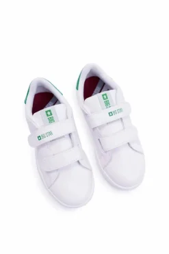 Big Star Shoes Chłopięce|Dziewczęce*Dziecięce Trampki Na Rzepy Big Star DD374029 Białe