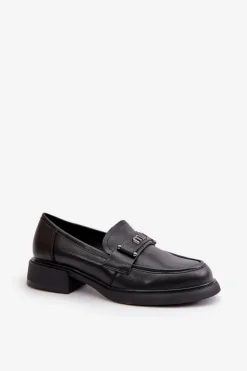 Buty damskie Vinceza Loafersy Damskie|Mokasyny Damskie Skórzane*Eleganckie Mokasyny Damskie Z Naturalnej Skóry Czarne Vinceza 91114