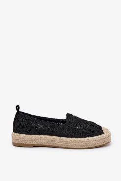 Buty damskie Vinceza Espadryle Na Platformie*Espadryle Damskie Na Platformie Vinceza 17392 Czarne Czarny