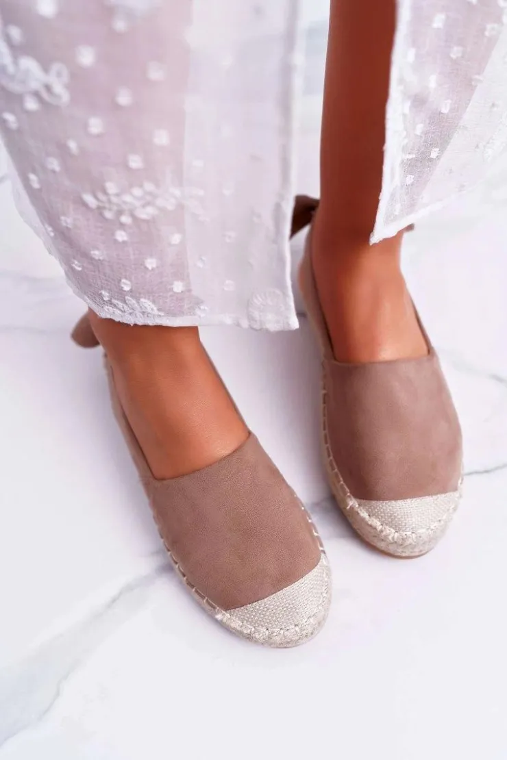 Damskie Boto Espadryle Damskie Tenisówki Khaki Moriente