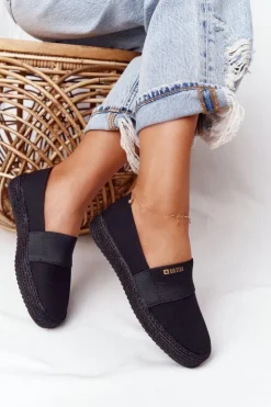 Discount Big Star Shoes Espadryle Na Plecionej Podeszwie Big Star HH274482 Czarne