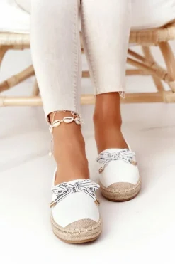 Damskie buty S.Barski Czarne Espadryle*Espadryle Na Słomkowej Podeszwie S.Barski Białe