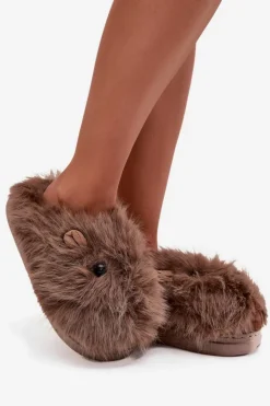 Online Boto Futrzane Kapice Damskie Kapibary Brązowe Pravelle