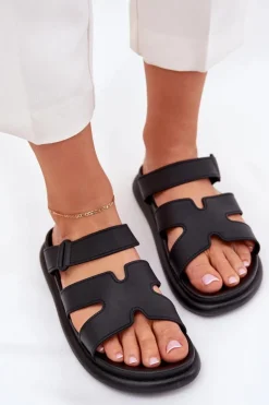 Boto Klapki Na Platformie|Klapki Damskie Klasyczne*Gumowe Klapki Damskie Z Paskiem Czarne Tavirae