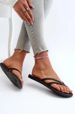 Discount Ipanema Gumowe Klapki Japonki Damskie 82067 Bossa Fem Czarne