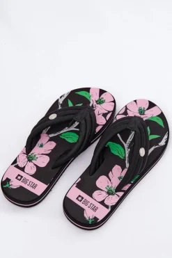 Damskie Big Star Shoes Japonki Klapki Damskie Piankowe Big Star RR274A111 Czarne