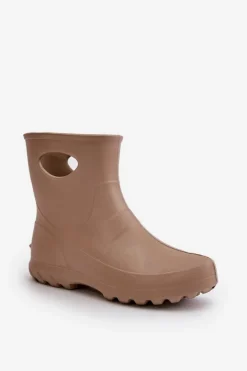 Hot Boto Kalosze Damskie Wodoszczelne LEMIGO GARDEN 752 Camel