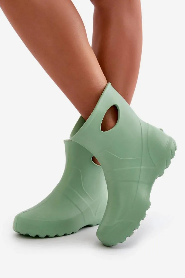 Damskie Boto Kalosze Damskie Wodoszczelne LEMIGO GARDEN 752 Miętowe