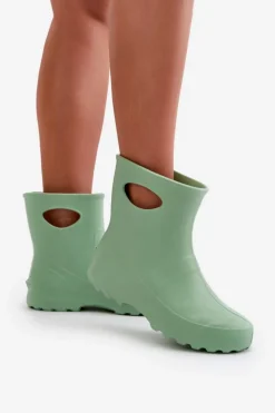 Damskie Boto Kalosze Damskie Wodoszczelne LEMIGO GARDEN 752 Miętowe