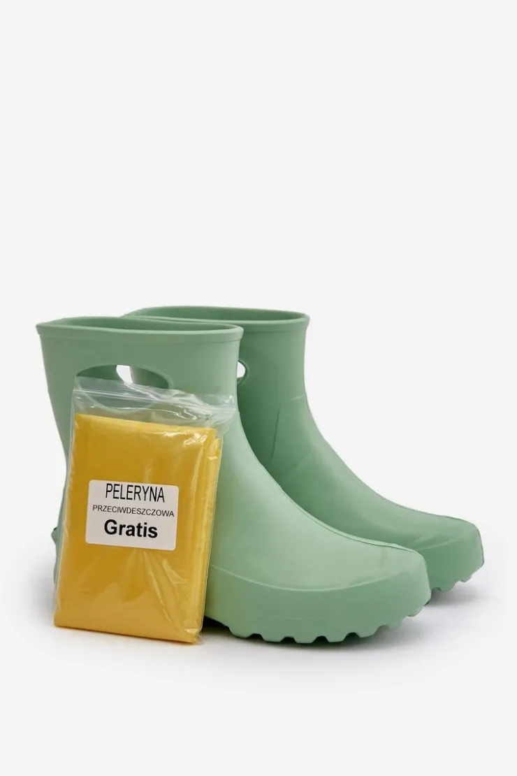 Damskie Boto Kalosze Damskie Wodoszczelne LEMIGO GARDEN 752 Miętowe