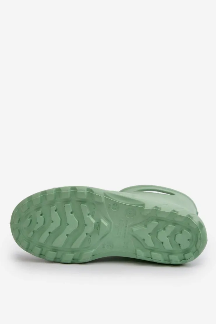 Damskie Boto Kalosze Damskie Wodoszczelne LEMIGO GARDEN 752 Miętowe