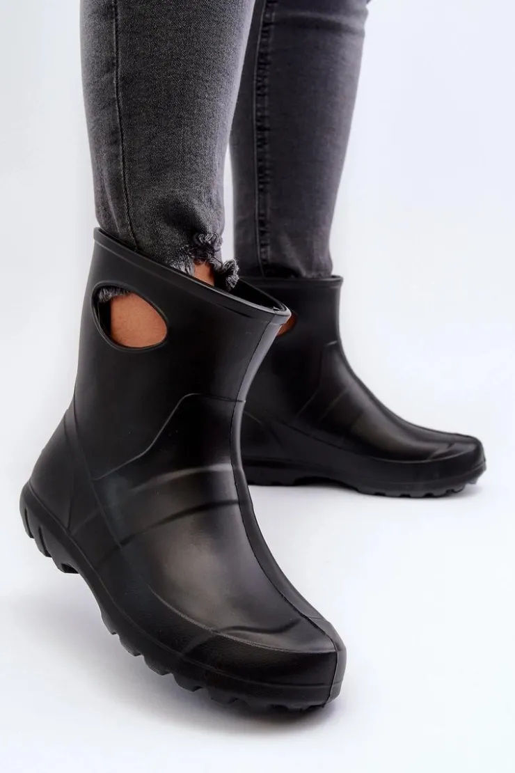 Boto Kalosze Damskie*Kalosze Damskie Wodoszczelne LEMIGO GARDEN 752 Czarne