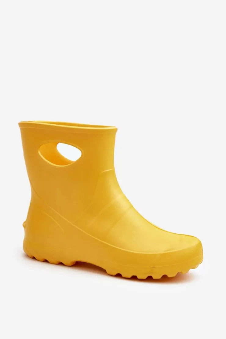 Damskie Boto Kalosze Damskie Wodoszczelne LEMIGO GARDEN 752 Żółte