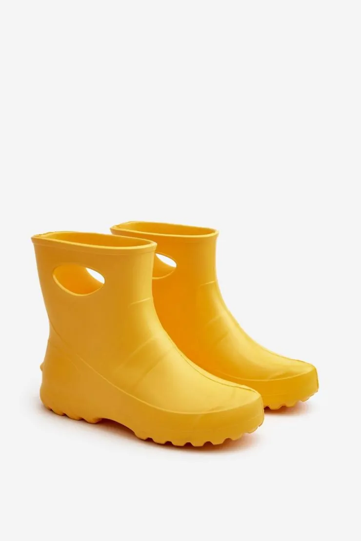 Damskie Boto Kalosze Damskie Wodoszczelne LEMIGO GARDEN 752 Żółte