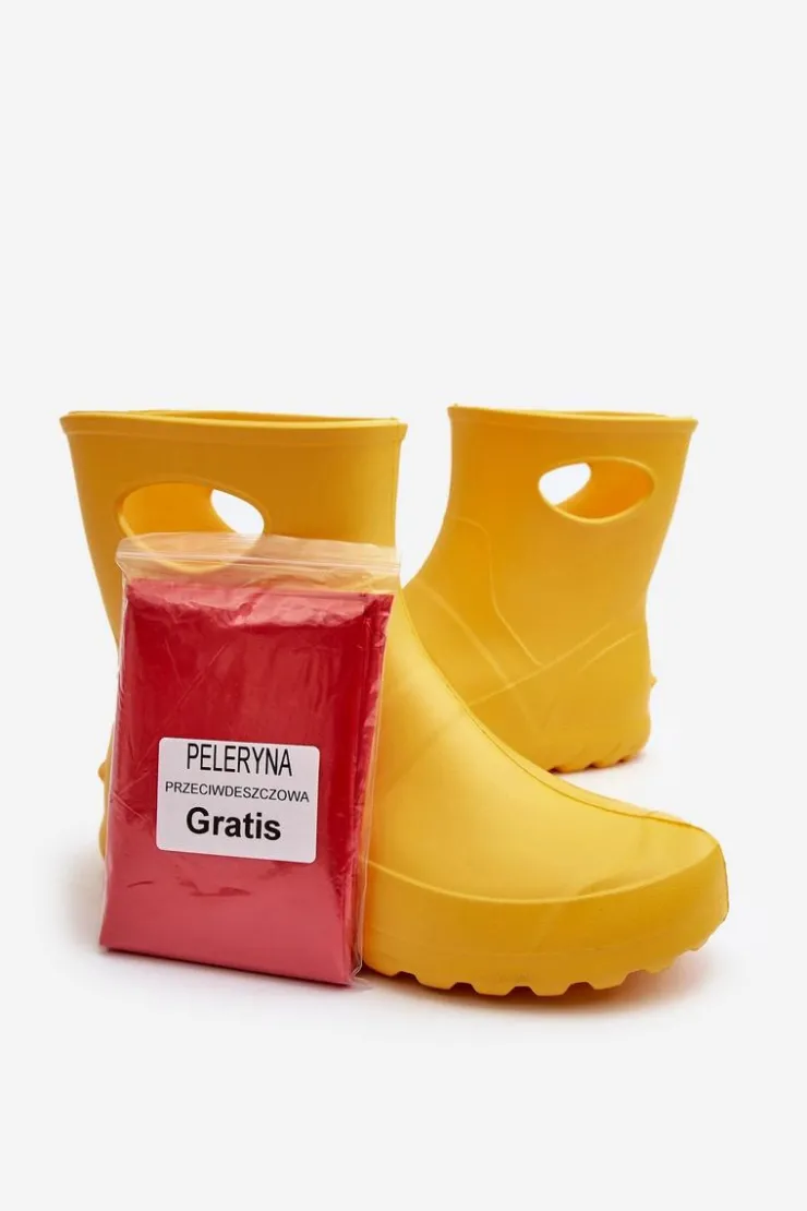 Damskie Boto Kalosze Damskie Wodoszczelne LEMIGO GARDEN 752 Żółte