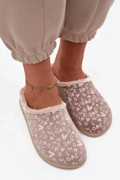 Damskie INBLU Kapcie Damskie Love ET000032 Beżowe